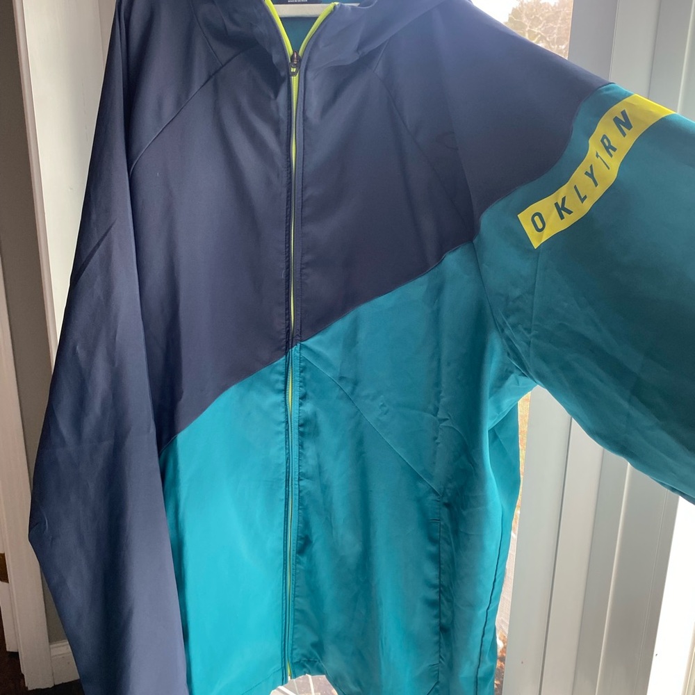 Oakley Navy and Lime Performance Jacket